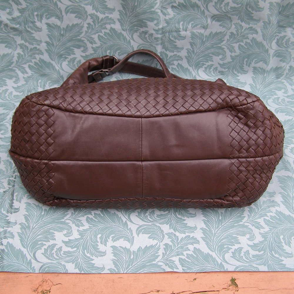 EUC Bottega Veneta Intrecciato Brown Leather Hobo/Shoulder bag - Picture 8 of 16